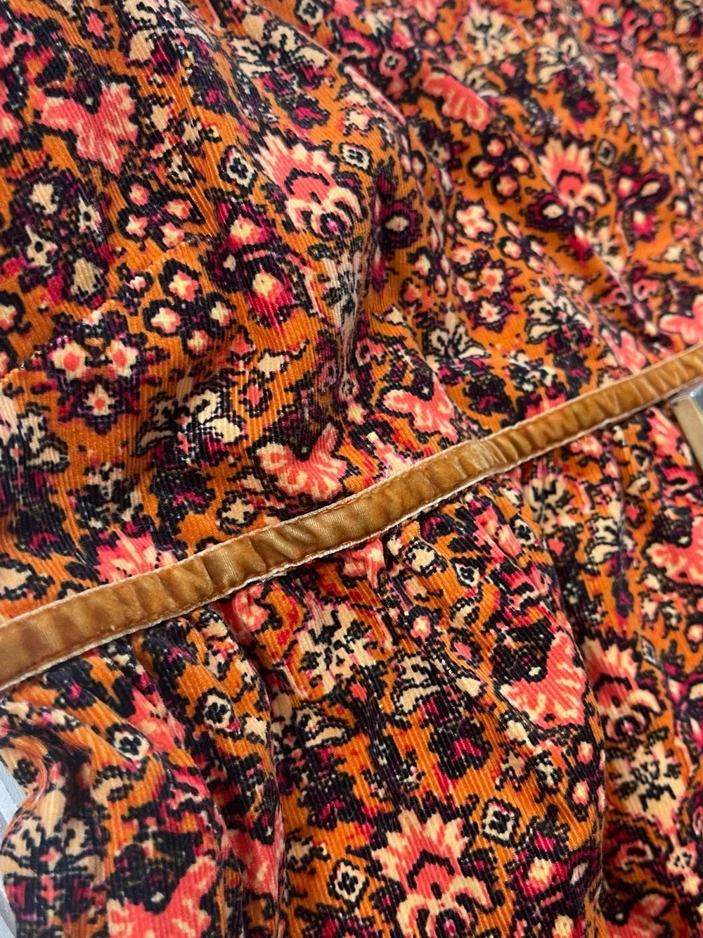 🍂 Free People Corduroy Floral Dress | Thanksgiving Boho Cottagecore